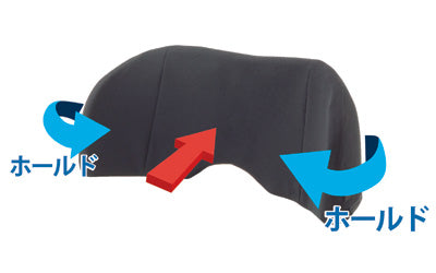 Back cushion, low type / BAC01-BK, black, 1 piece