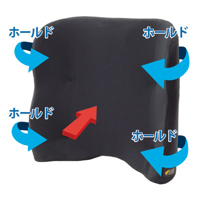 Back cushion, high type / BAC02-BK, black, 1 piece