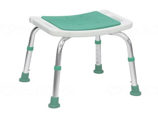 島製作所シャワーチェア楽湯STS 背無 ライトグリーン