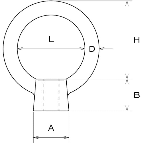 Mizumoto Stainless Steel Big Eye Nut (Cast) Screw Diameter M-8 INB-8M 1 pc