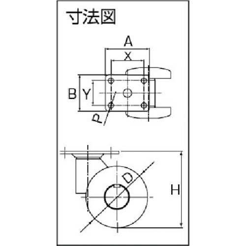 Parts Castpad Plate-type double-wheel caster elastomer wheel Load capacity 58.8 White CNPF50UW 1 piece