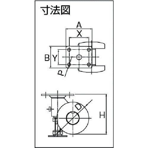 Parts Caster Pad Plate Type Double Wheel Caster Elastomer Wheel Load 117.6 White CAPS75UW 1 pc
