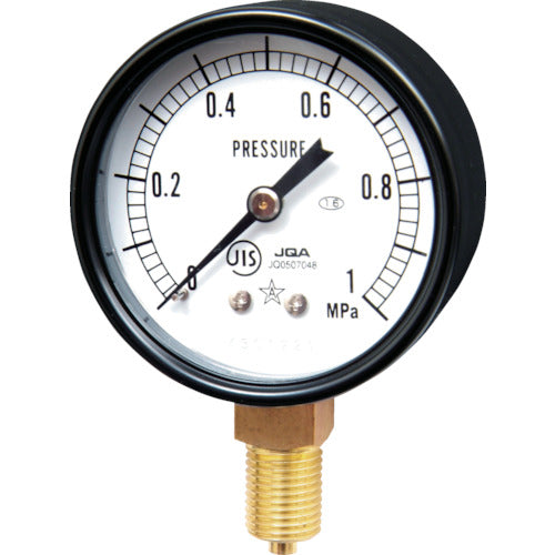 Bottom right Star (pressure gauge) (A-frame vertical type, φ60) Pressure range 0.0 to 2.50 MPa S-21-2.5MP 1 piece