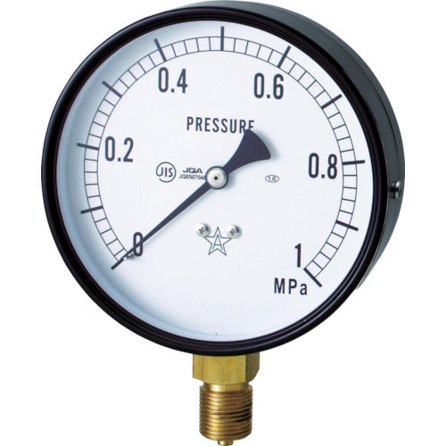 Bottom right Star (pressure gauge) (A-frame vertical type, φ75) Pressure range 0.0 to 0.16 MPa S-31-0.16MP 1 piece