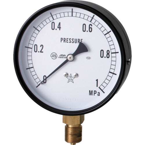 Bottom right Star (pressure gauge) (A-frame vertical type, φ100) Pressure range 0.0 to 2.50 MPa S-41-2.5MP 1 piece