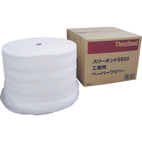 THREEBOND Industrial Paper Wiper Roll Type 325m (1110 cuts) Perforated (6950AC) TB6950 1 box