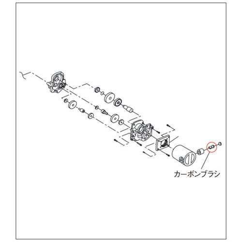 Asada カーボンブラシ ビーバー80・100用 70858 1 組