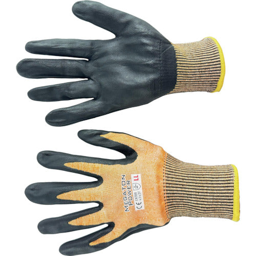 富士手袋 メガトンパワー耐切創(Fレベル) 53-12F-LL 1 双