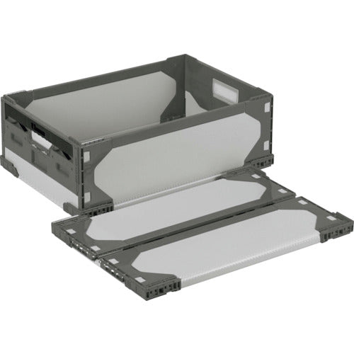 Lis Lit Hybrid Folding Container 611549 LT-RS-SS47 Gray/Gray 630 x 420 x 216 LTRSSS47GYGY630X420X216 1 pc