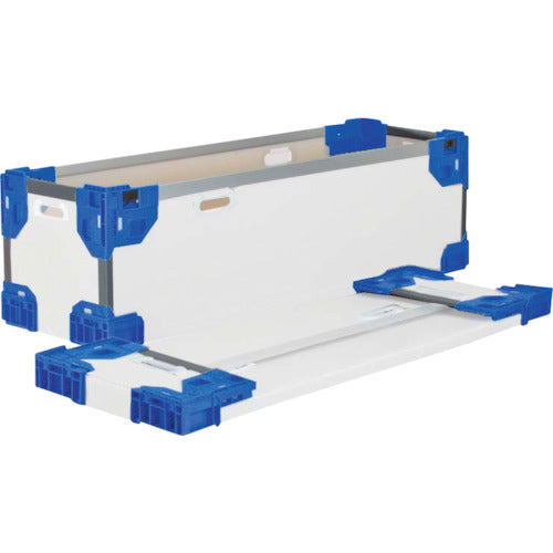 Risu Texel Hybrid Folding Container 637426 Long Folding Container RS-SM Natural/Dark Blue 1090 x 365 x 250 TERSSMNDB1090X365X250 1 pc