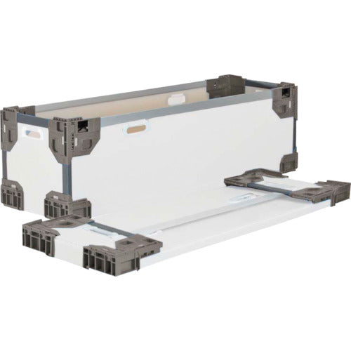 Risu Texel Hybrid Folding Container 637440 Long Folding Container TE-RS-SM Natural/Gray 1090 x 365 x 250 TERSSMNGY1090X365X250 1 pc