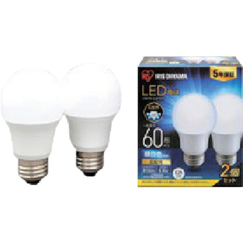IRIS LED Light Bulb E26 Wide Beam Equivalent to 60W Daylight White Set of 2 LDA7N-G-6T62P 1 Box