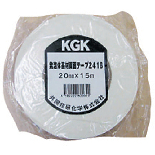 KGK Foam-based double-sided tape, weather-resistant type, white, width 20 mm x length 15 m, thickness 0.7 mm, 241B, 1 roll