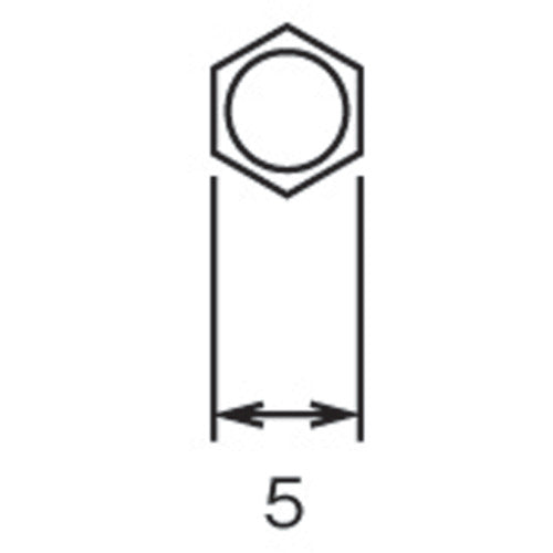Omi Hexagon 5 Groove 14 Insert +0 Total length 75 Step φ3 x 30 V14-0-75-3 10 pieces