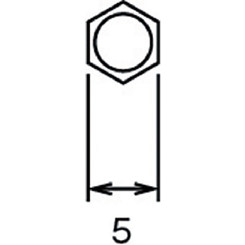 Omi Hexagon 5 Groove 14 Insert +2 Total Length 150 V14-2-150 10 Pieces