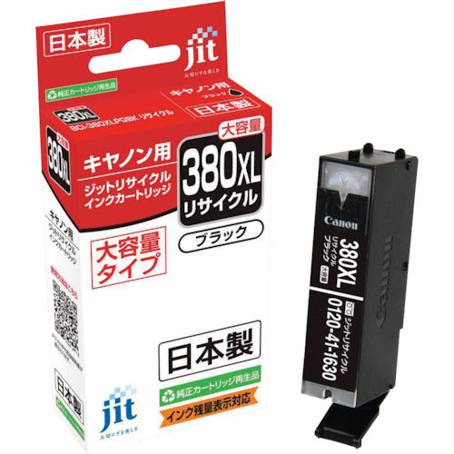 jit 캐논 BCI-380XLPGBK 대응 지트 재활용 잉크 JIT-C380BXL 블랙(대용량) JIT-C380BXL 1개