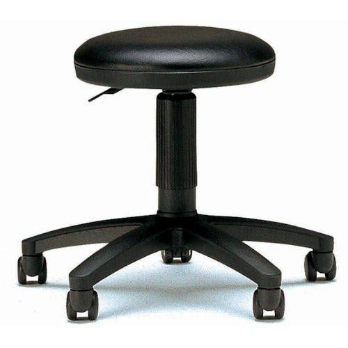 TOKIO 作業用チェア ビニールレザー ブラック ガスシリンダー FTY-10-BK 1 脚