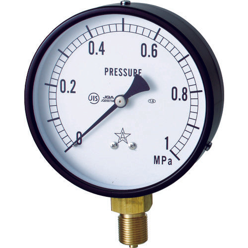 Bottom right: General pressure gauge (A-frame vertical type, φ75) Pressure range 0 to 0.10 MPa G311-211-M-0.1MP 1 pc