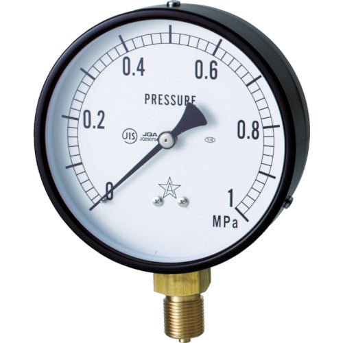 Bottom right: General pressure gauge (A-frame vertical type, φ100) Pressure range 0 to 0.16 MPa G411-211-M-0.16MP 1 pc