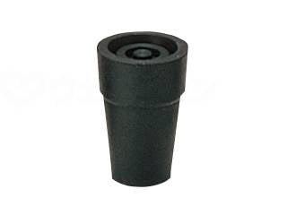 Akai Aluminum Crutch Tip Rubber Black 21φ Black