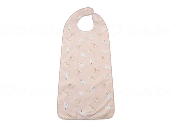 크로스 플러스 ME KAIGO 식사 에프 론 핑크 (고양이 무늬) 플리