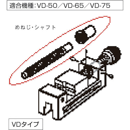 TRUSCO VD65用ヨウシンチュウメネジ VD65M 1 S