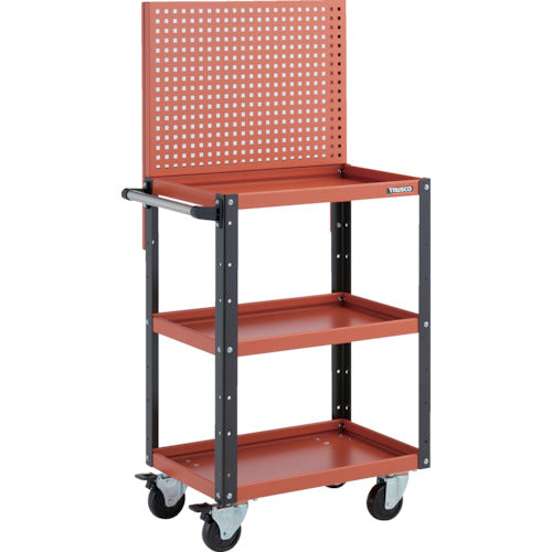 TRUSCO Tool Wagon Eagle Wagon with Upper Punching Panel 600X400X1330 Orange/Black EGW-P963-ORBK 1 Unit