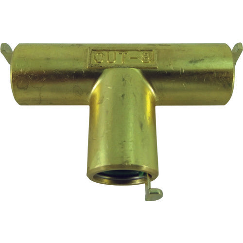 チヨダ チューブ継手 タッチコネクターユニオンティ(金属) 適合チューブ外径D:8×8×8mm CUT-8-00 1 個