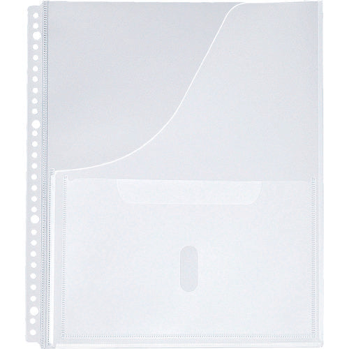 KING JIM 취급 설명서 파일용 포켓 A4 세로형 4장 30홀 2630 P 1권