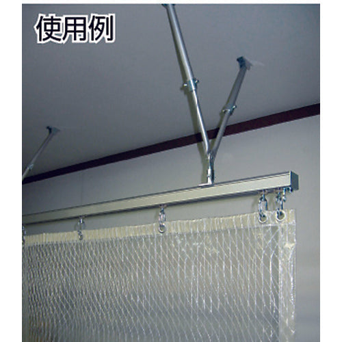岡田 カーテンレール D40伸縮吊棒400(250〜400mm) 15Y91 1 個
