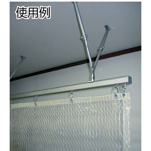 岡田 カーテンレール D40伸縮吊棒700(400〜700mm) 15Y92 1 個