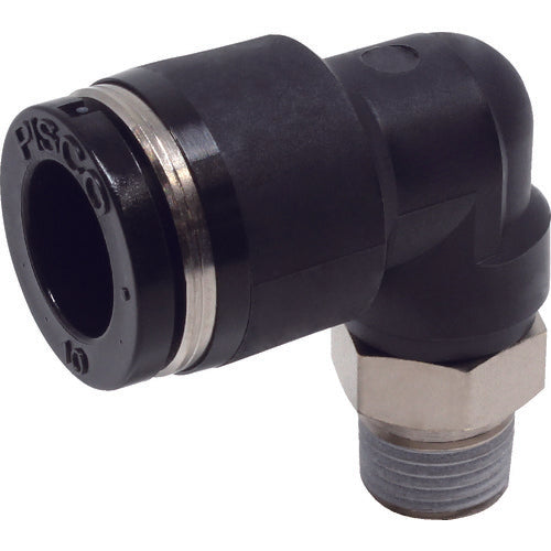 PISCO 튜브 피팅 엘보 적합 외경 10mm 접속 구경 R1/8 PL10-01 1개