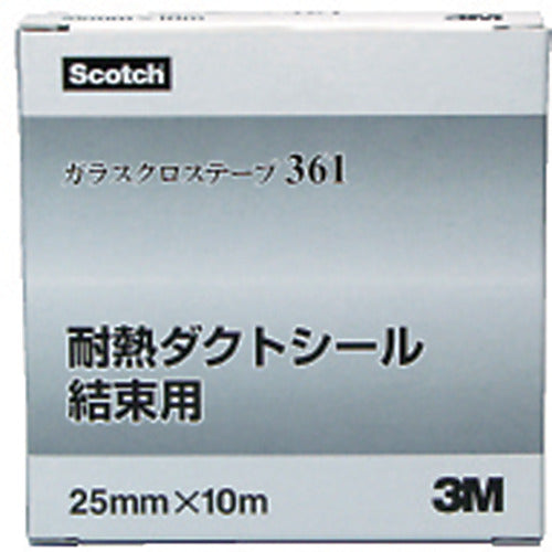 3M ガラスクロステープ 361 50mmX10m R 361 50X10 R 1 巻