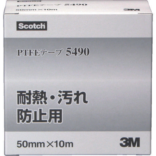 3M PTFE tape (heat-resistant to prevent adhesion) 5490 19mm x 10m R 5490 19X10 R 10 rolls