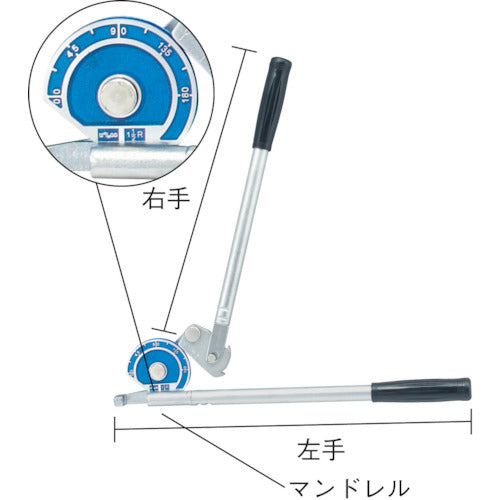 TRUSCO 튜브 벤더 퀵 레버식 12mm용 TTBL-12M 1 丁