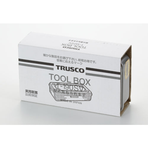TRUSCO トランク型工具箱 203X109X56 シルバー T-190SV 1 個