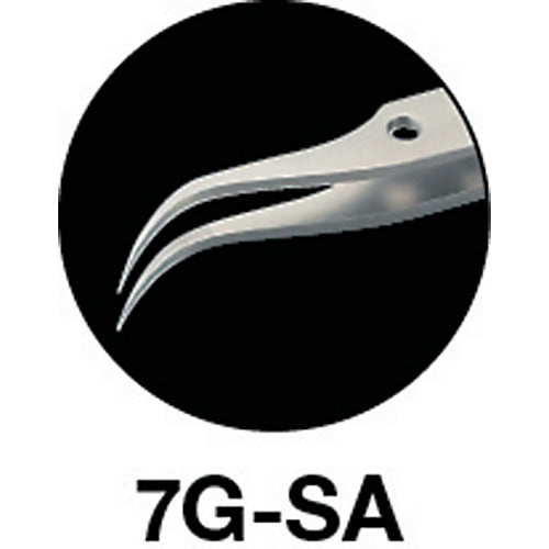 TRUSCO 내산 내자 루비스 핀셋 스위스 타입 115mm 독수리 극세형 7G-SA 1개