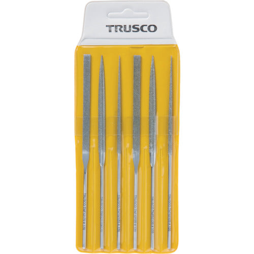TRUSCO ダイヤモンドニードルヤスリ 平・半丸・丸 6本組セット TNFS1 1 S