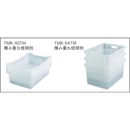 TRUSCO 메쉬 컨테이너 54L 투명 TMK-54TM 1개