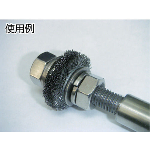 TRUSCO Wheel Brush 32X10mm Hole Steel Wire Wire Diameter 0.3 TB-6302 1 pc