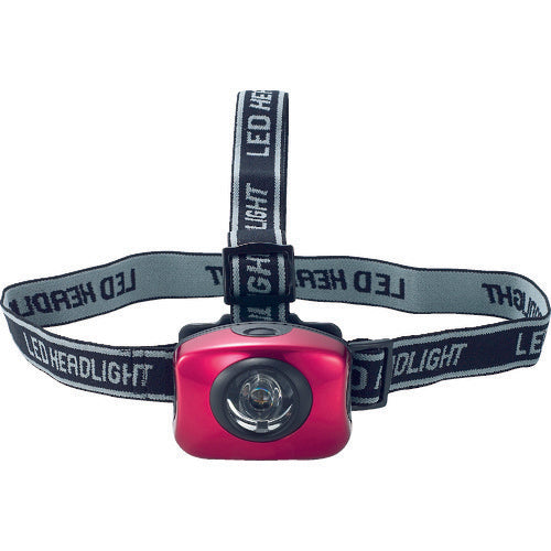 TRUSCO Aluminum Powerful LED Headlight (Red) THLX-2213A-R 1 pc