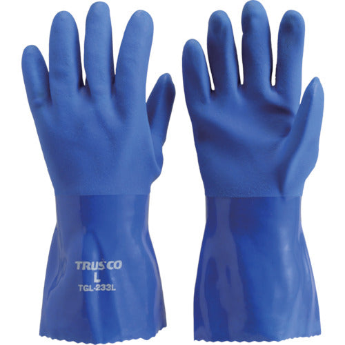 TRUSCO Oil-resistant vinyl gloves, long type, medium size, TGL-233M, 1 pair