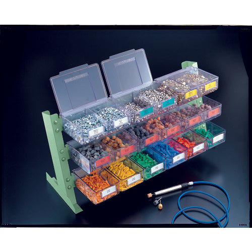 TRUSCO UPR Type Light Bin Rack for Tabletop Use K-20HX12 pcs UPR-ML1803KL 1 unit
