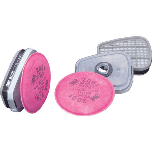 3M 유기 가스용 흡수캔 L3 여과재 부착 6001/2091-L3 2개들이 6001/2091-L3 1조