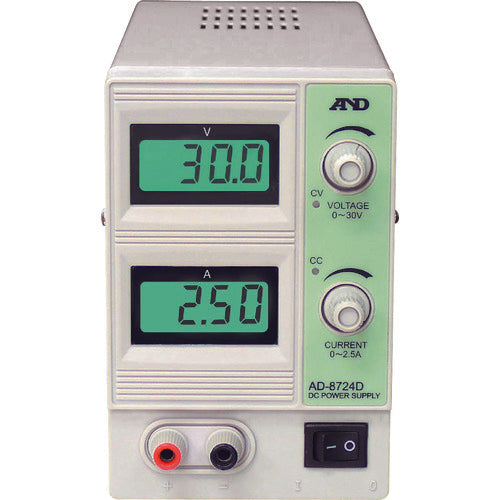 A&D 直流安定化電源 30V 2.5A AD8724D 1 台