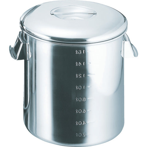 SUGICO 18-8 Measuring Deep Kitchen Pot with Inner Lid 160 x 160 SH-4616D 1 pc