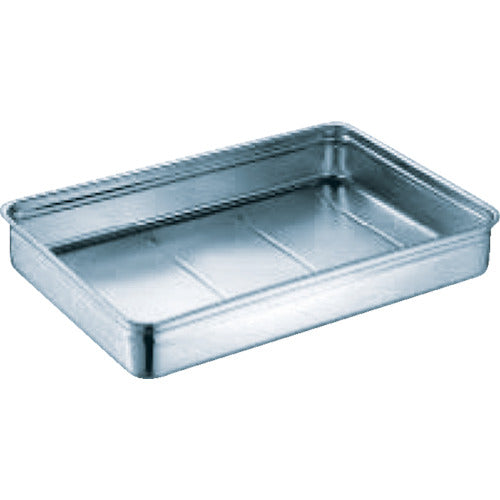 SUGICO 18-8 Stainless Steel Food Container Tray, Extra Deep, Handleless, 550 x 370 x 110, SH-5537-11, 1 pc