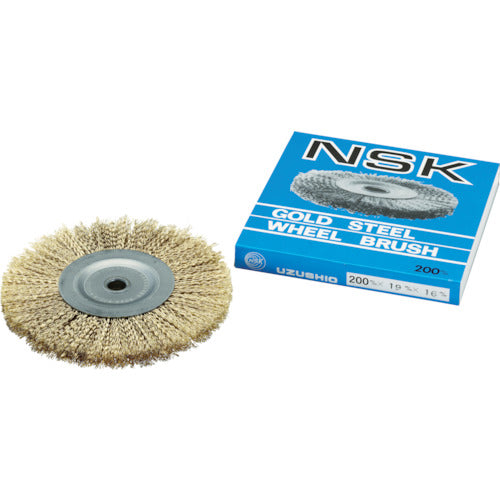 NSK 스틸 와이어 골드 휠 브러쉬 W-9E 1 개