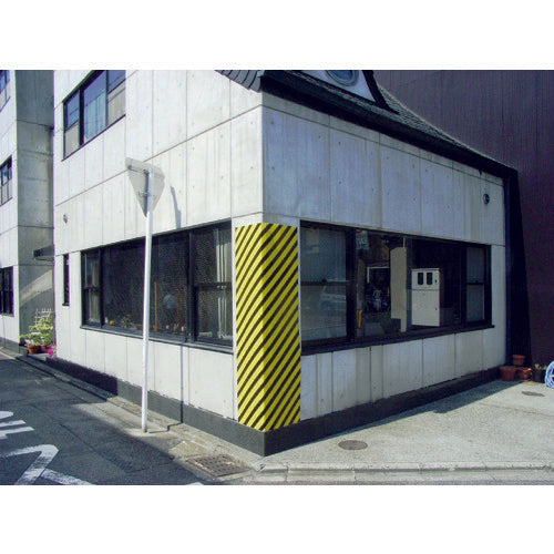 日東エルマテ 安全クッション トラベニヤ 900mm×2m(10枚入) 黄/黒 YB-36 1 箱