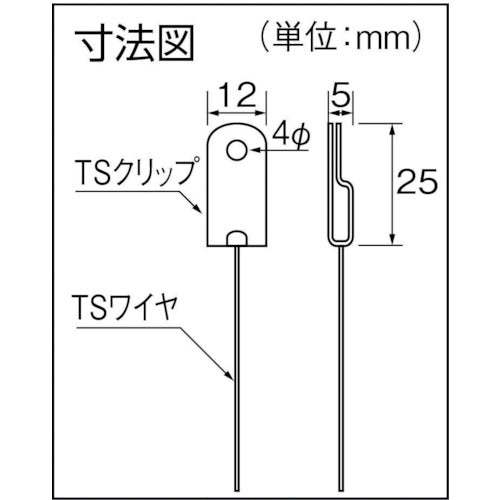 日栄インテック 【売切り廃番】日栄インテック TCワイヤー2M (2本入) N-200304020 1 袋